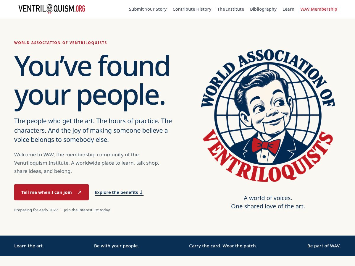 Landing-page snapshot of ventassociation.com