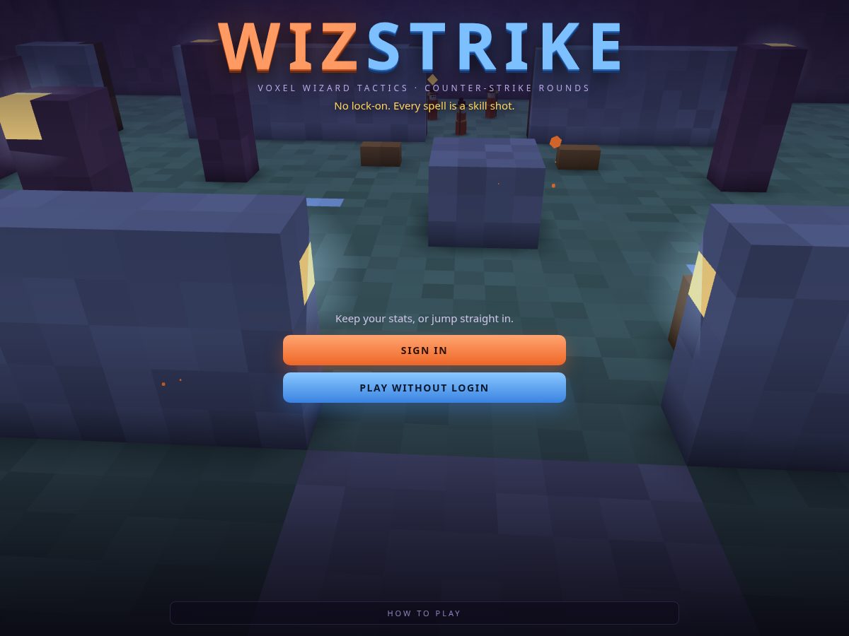 Landing-page snapshot of wizstrike.com