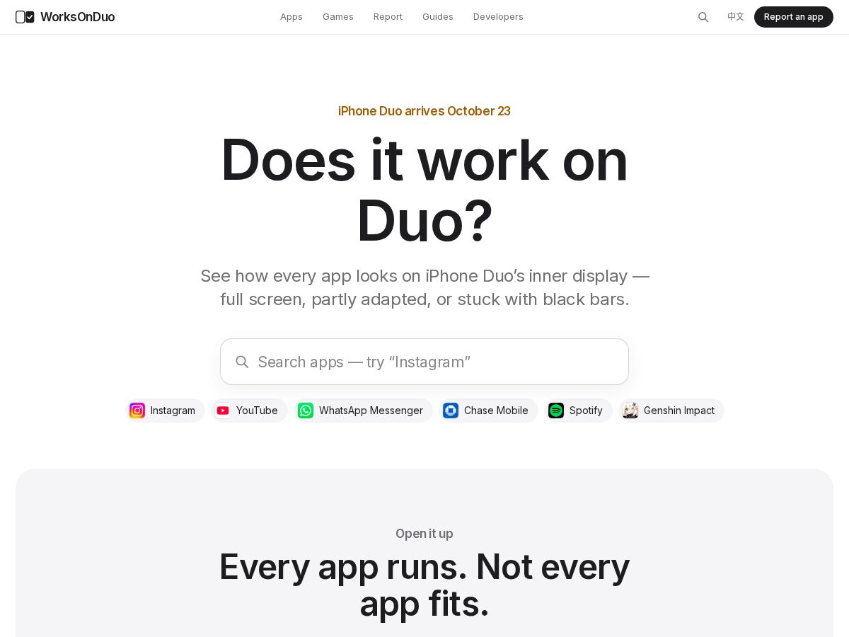 Landing-page snapshot of worksonduo.com