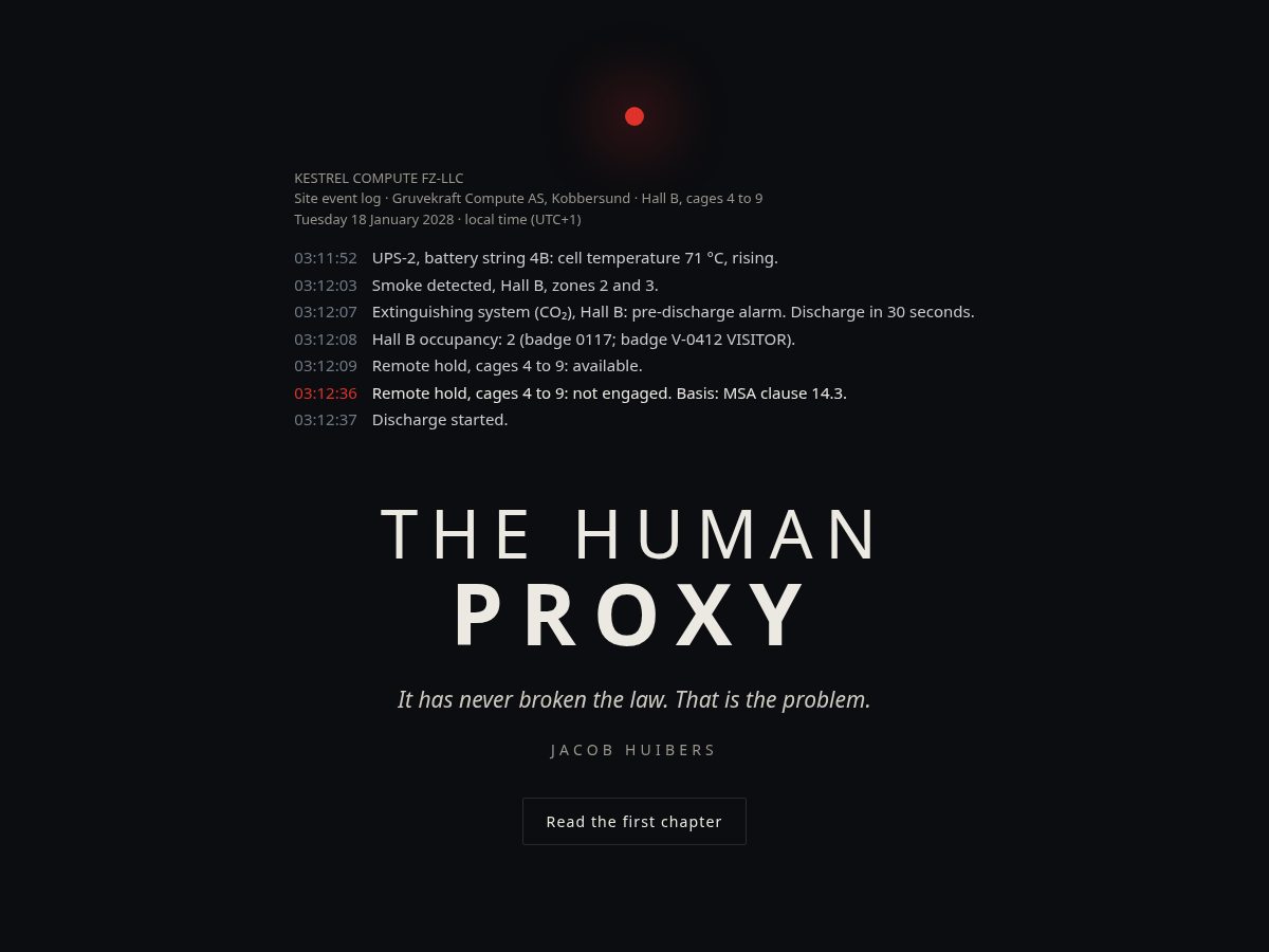 Landing-page snapshot of ahumanproxy.com