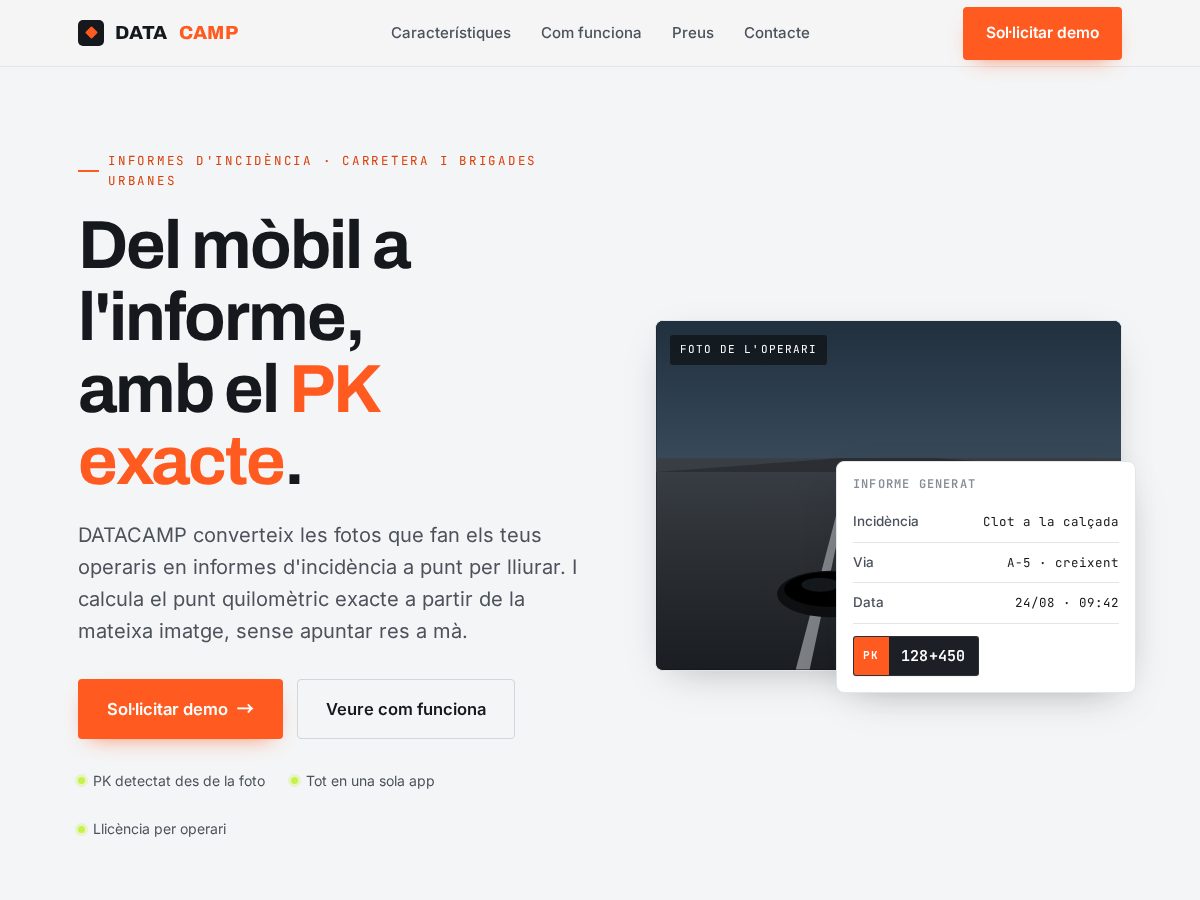 Landing-page snapshot of appdatacamp.com