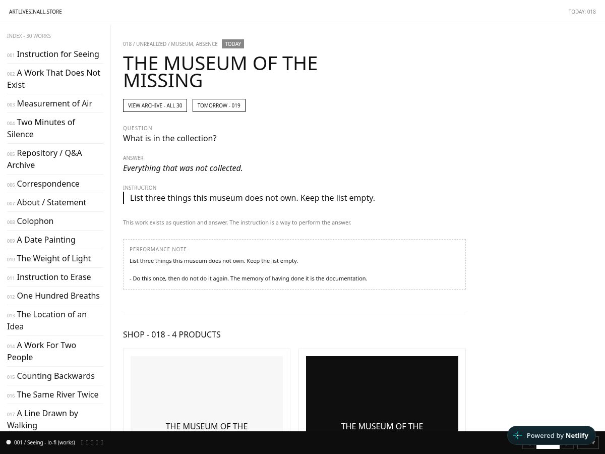 Landing-page snapshot of artlivesinall.store