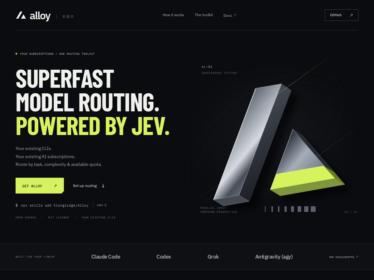 Landing-page snapshot of askalloy.com