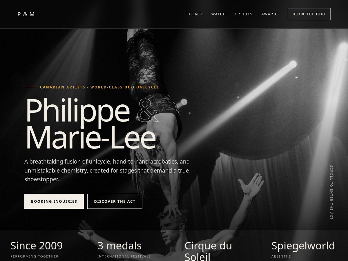 Landing-page snapshot of duounicycle.com