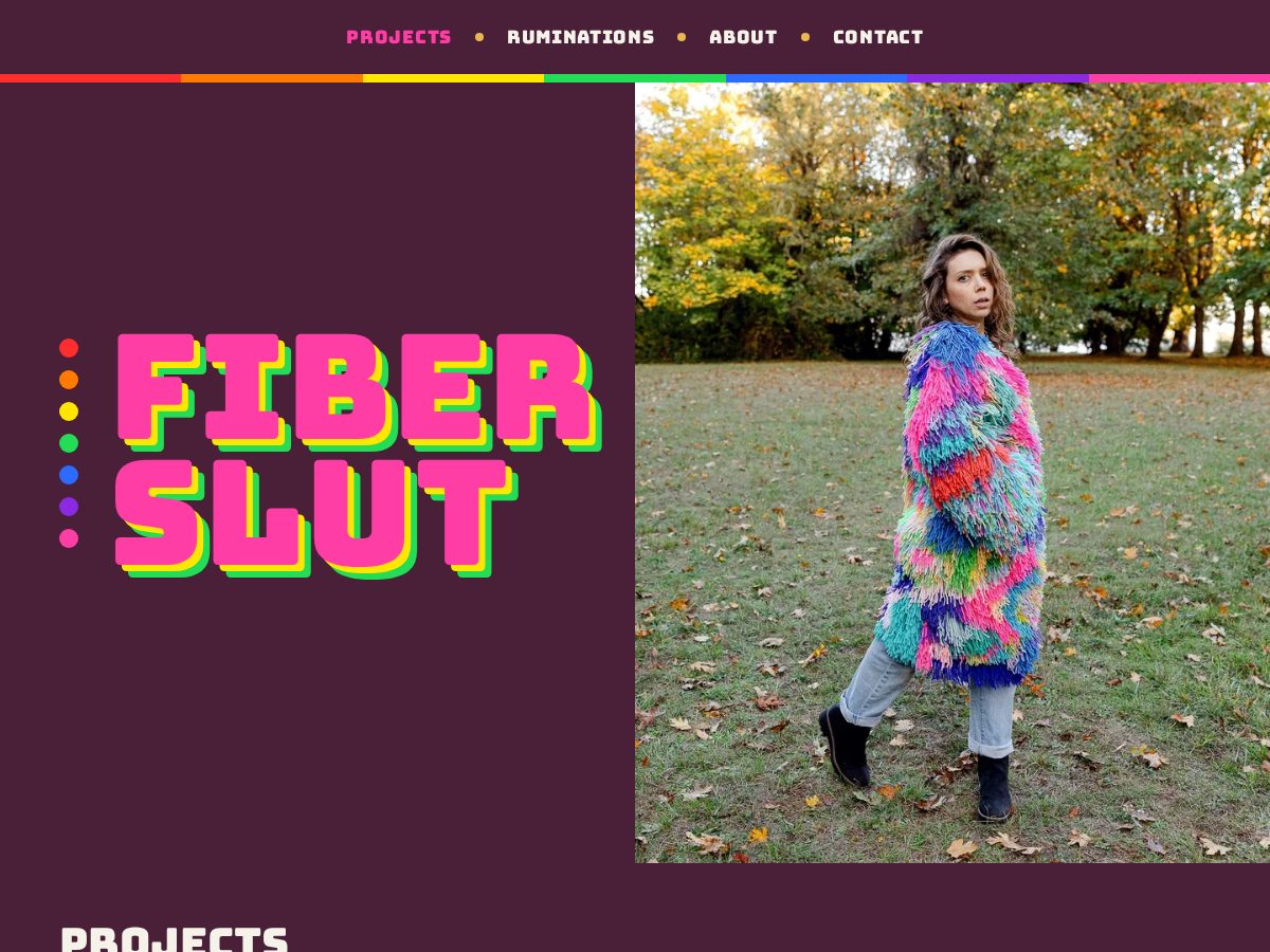 Landing-page snapshot of fiberslut.com