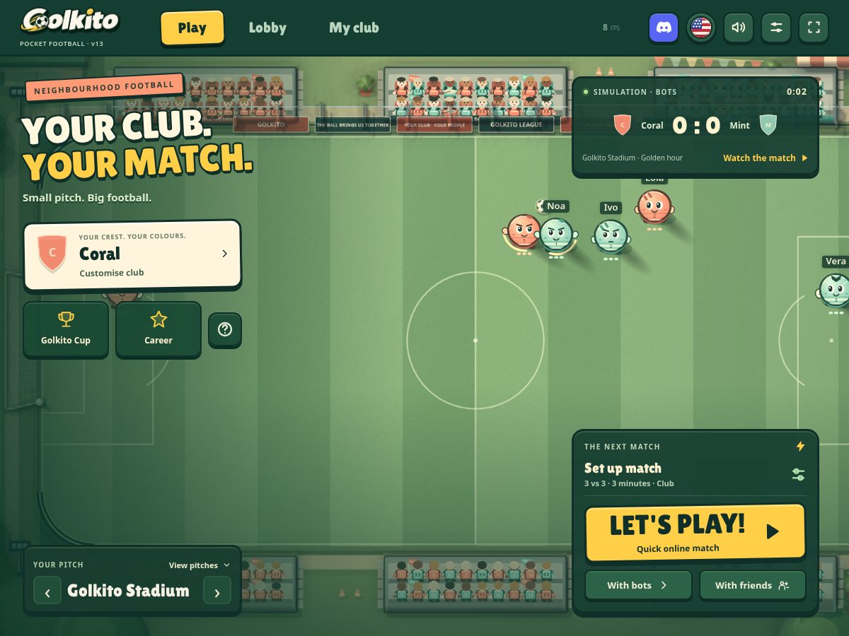 Landing-page snapshot of golkito.com