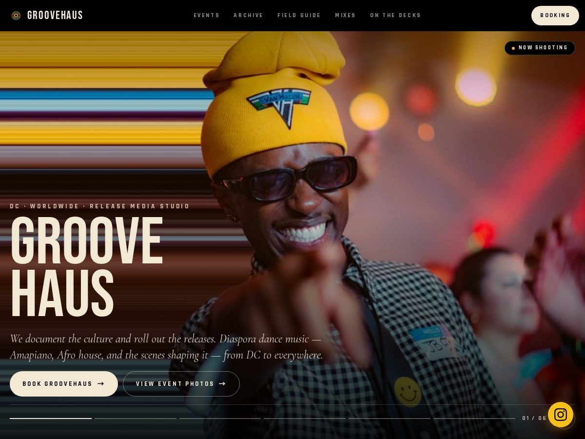 Landing-page snapshot of groovehausdmv.site