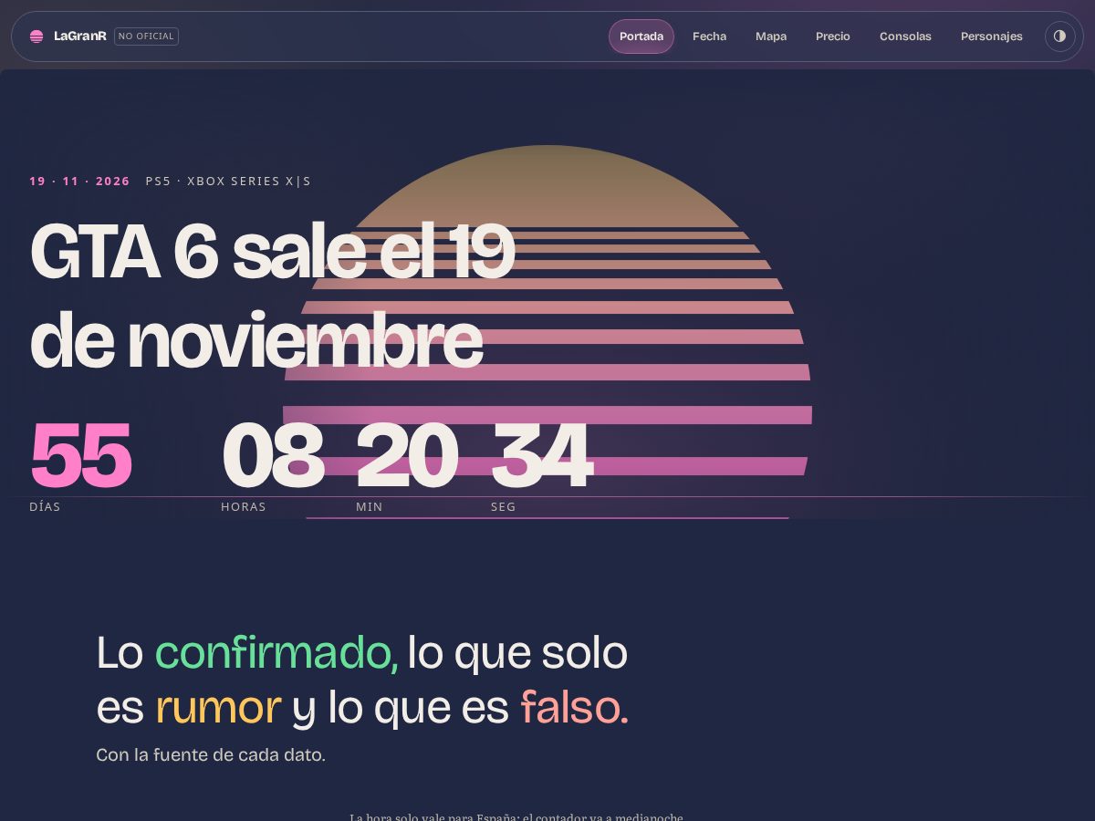 Landing-page snapshot of lagranr.com