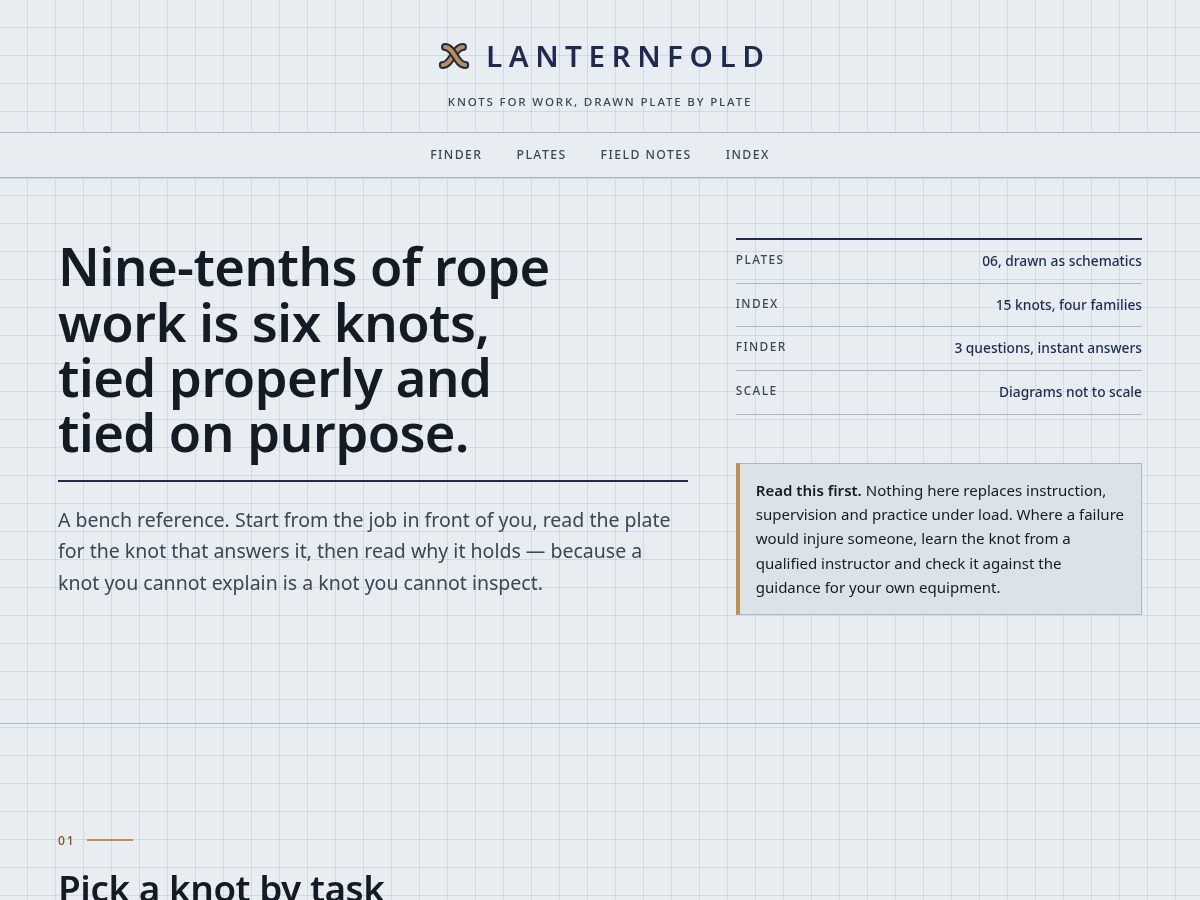 Landing-page snapshot of lanternfold.site