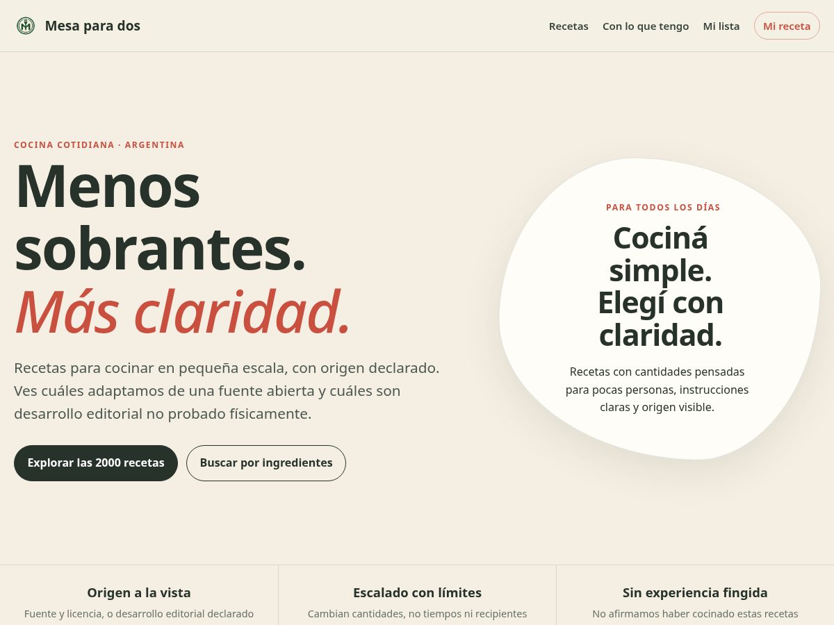 Landing-page snapshot of mundoplato.com