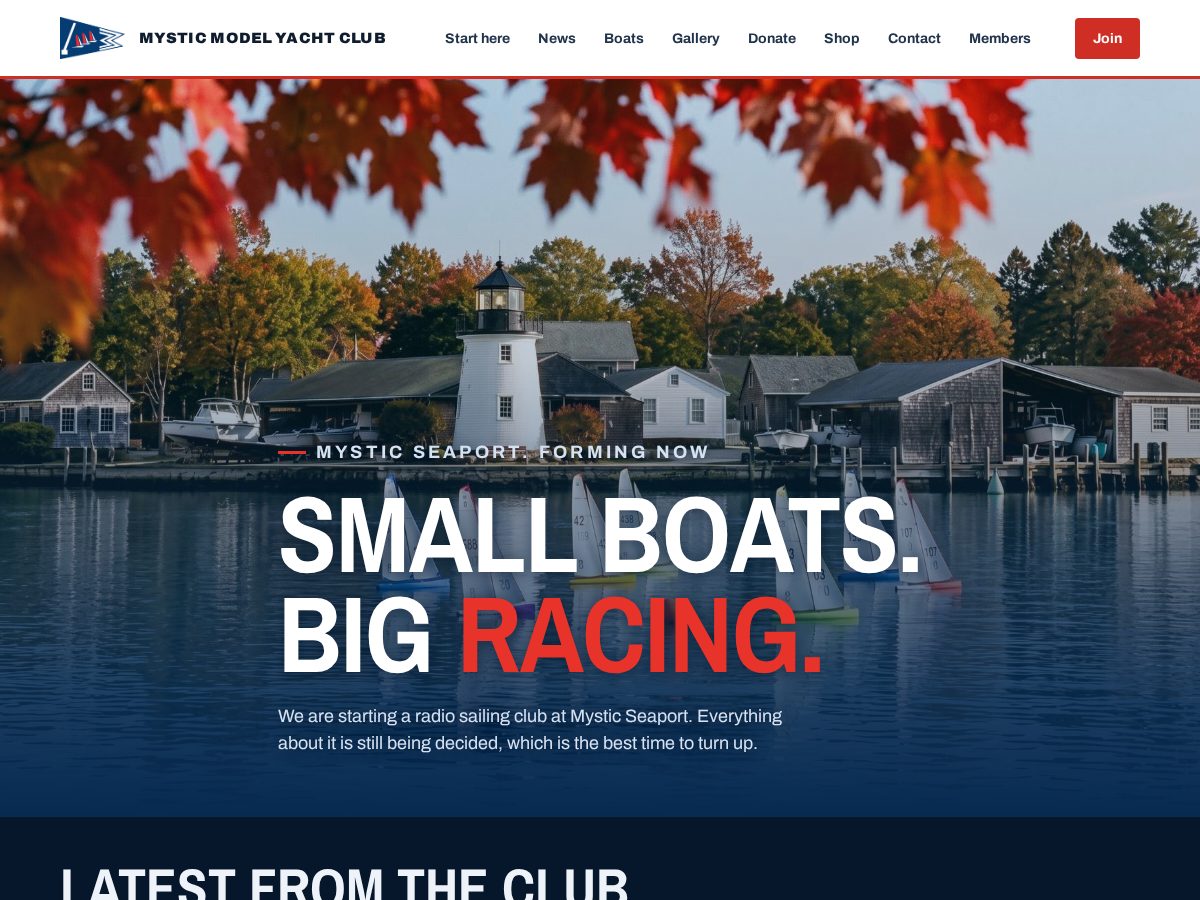 Landing-page snapshot of mysticmyc.org