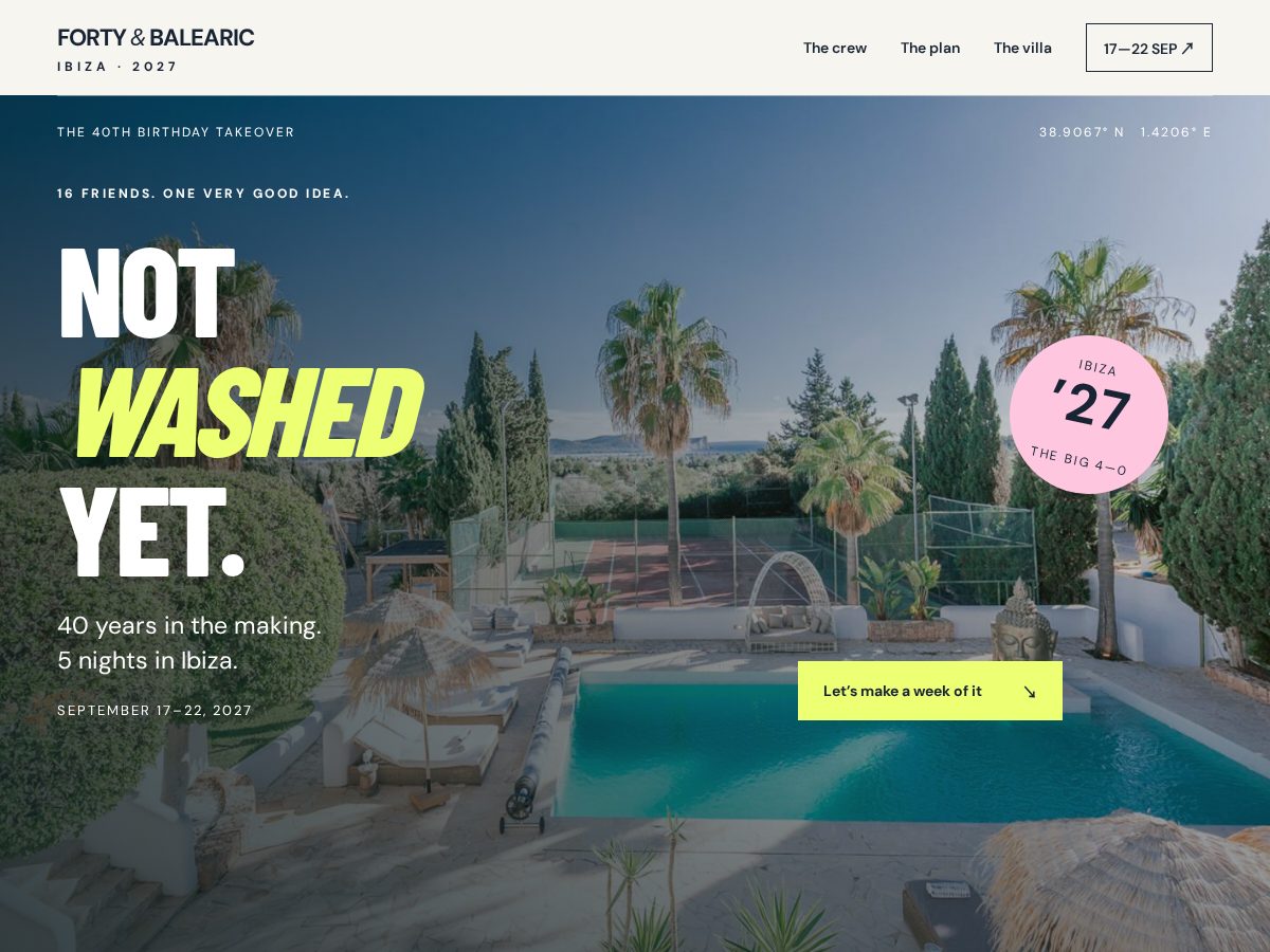 Landing-page snapshot of notwashedyet.com