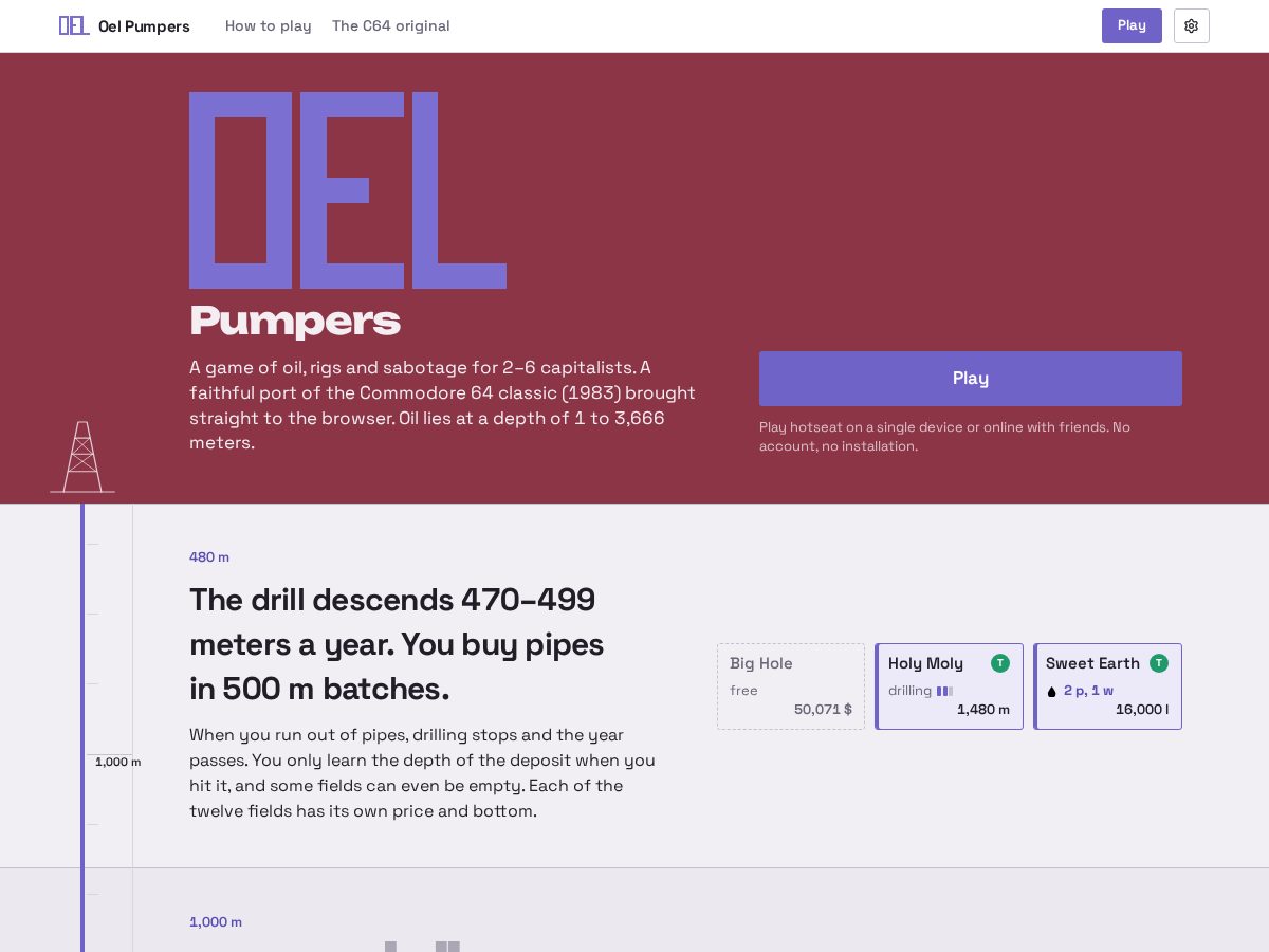 Landing-page snapshot of oelgame.com