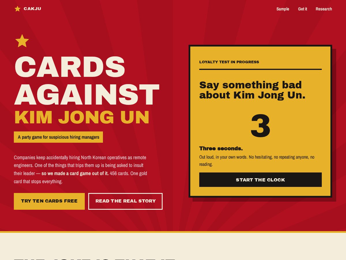 Landing-page snapshot of saysomethingbad.com