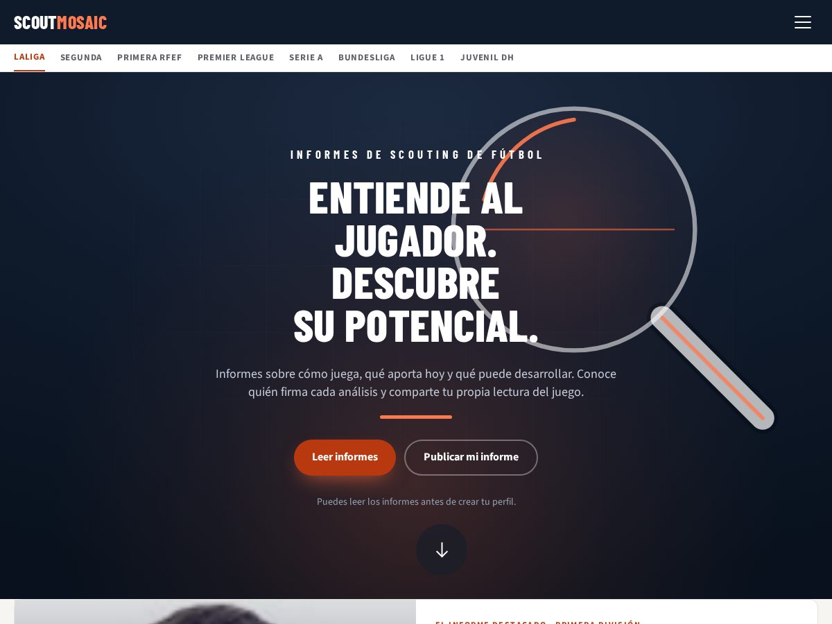 Landing-page snapshot of scoutmosaic.com