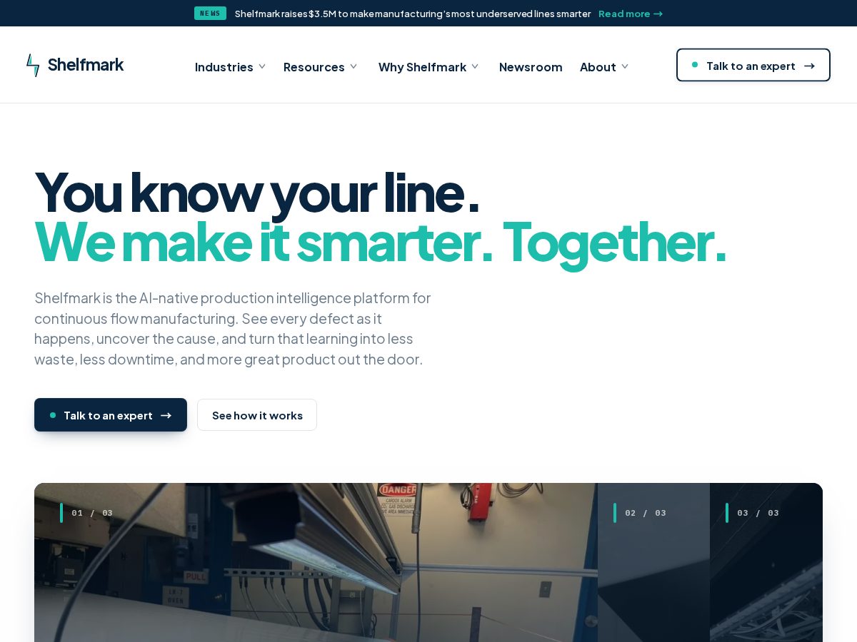 Landing-page snapshot of shelfmark.xyz
