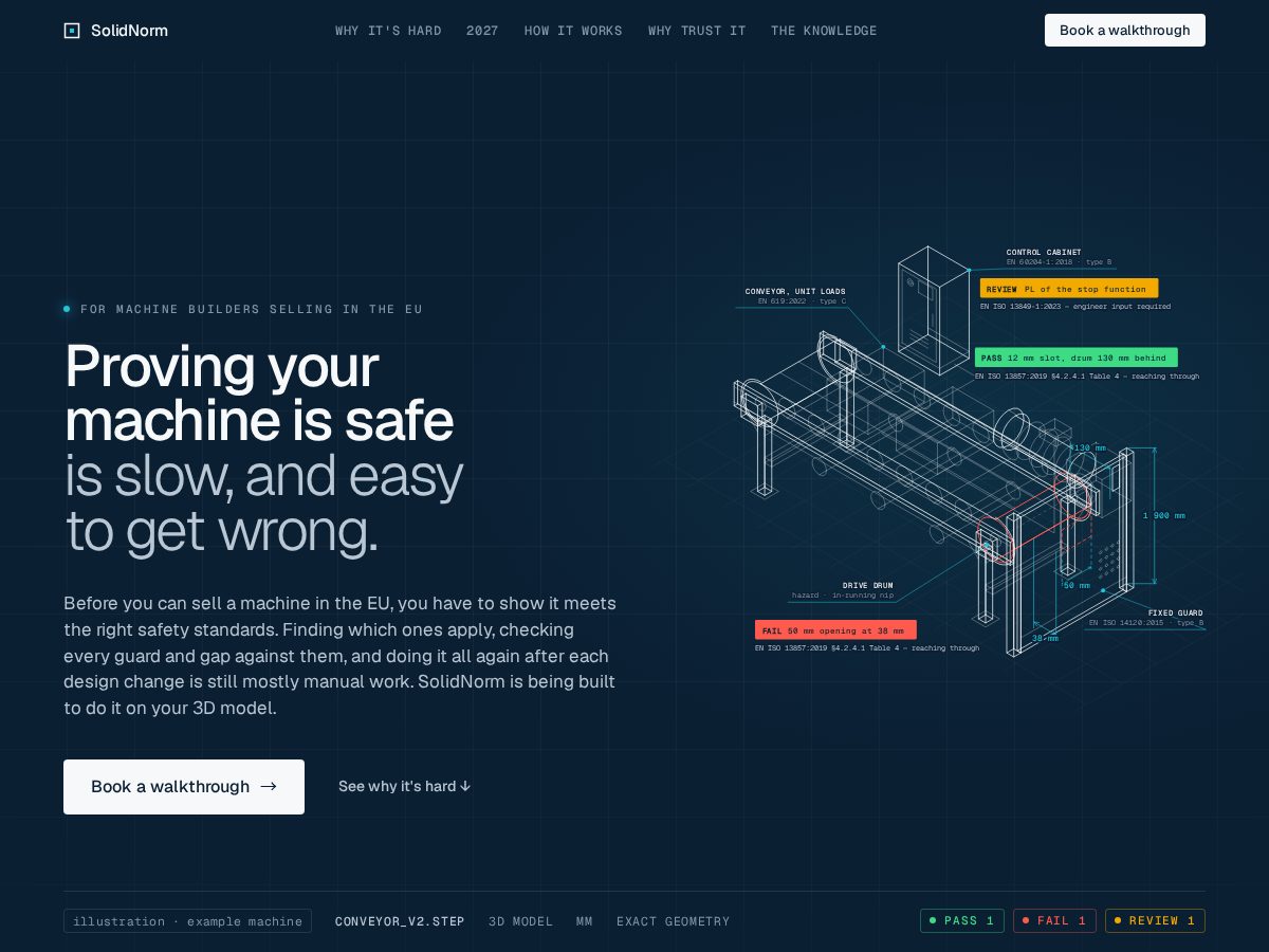 Landing-page snapshot of solidnorm.com