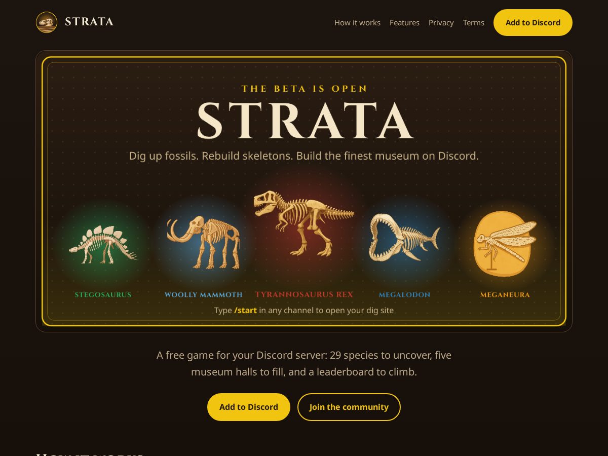 Landing-page snapshot of stratabot.app