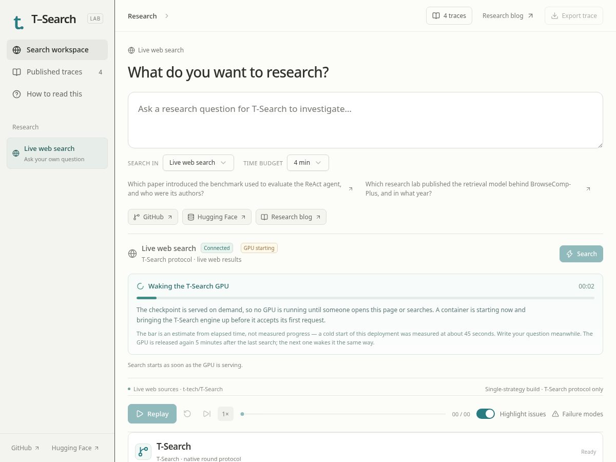 Landing-page snapshot of t-search.app