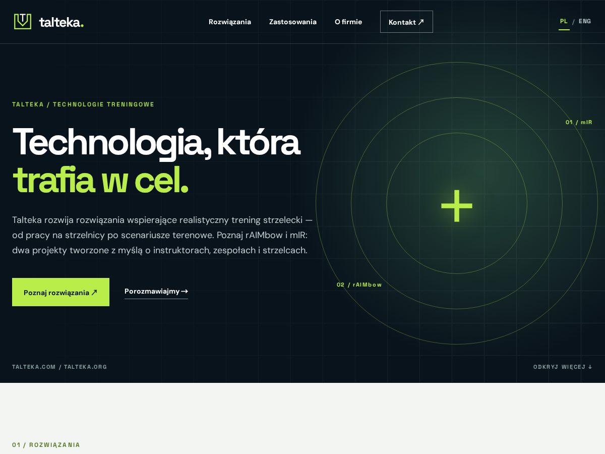 Landing-page snapshot of talteka.com