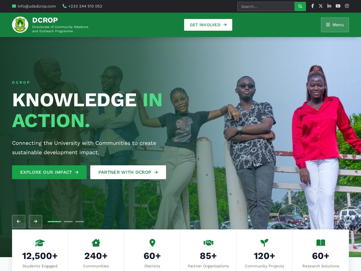 Landing-page snapshot of udsdcrop.com