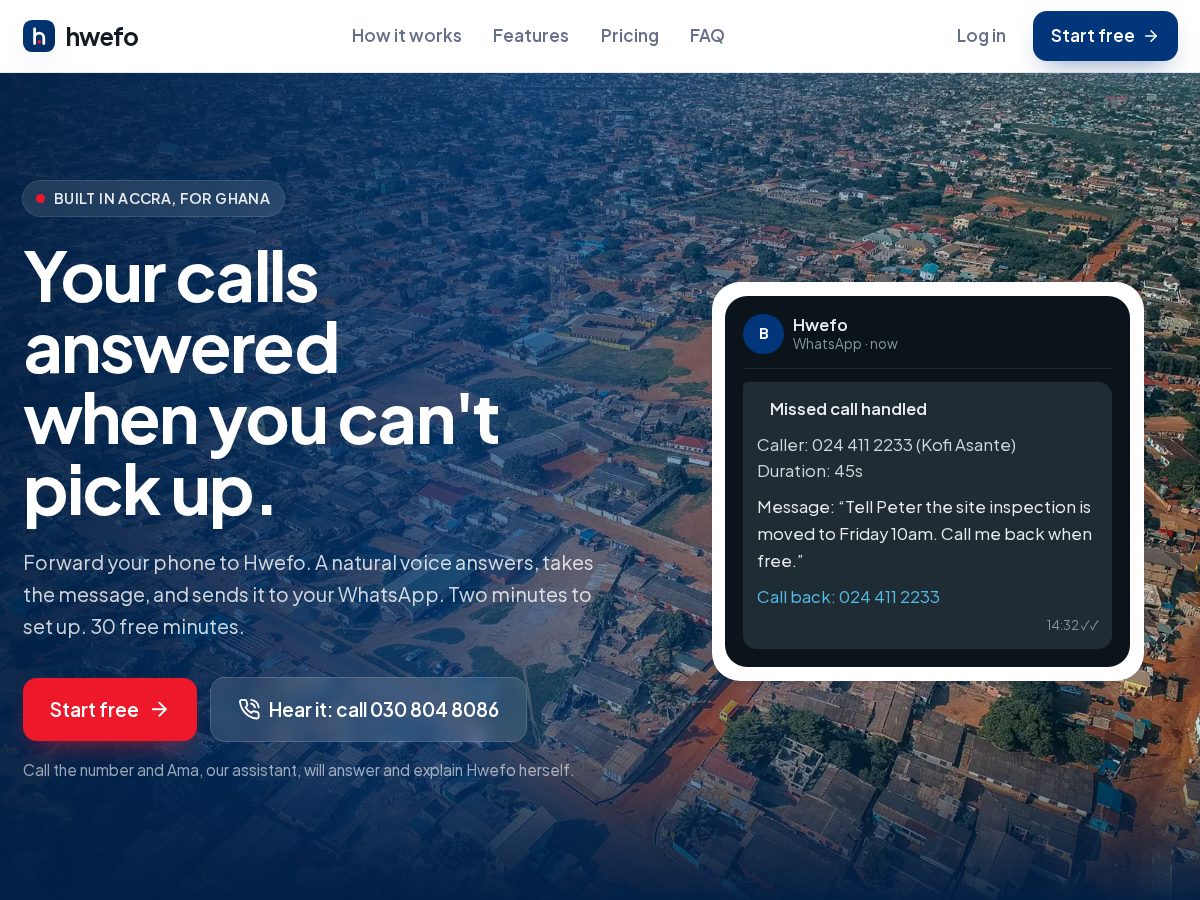 Landing-page snapshot of useboafo.com