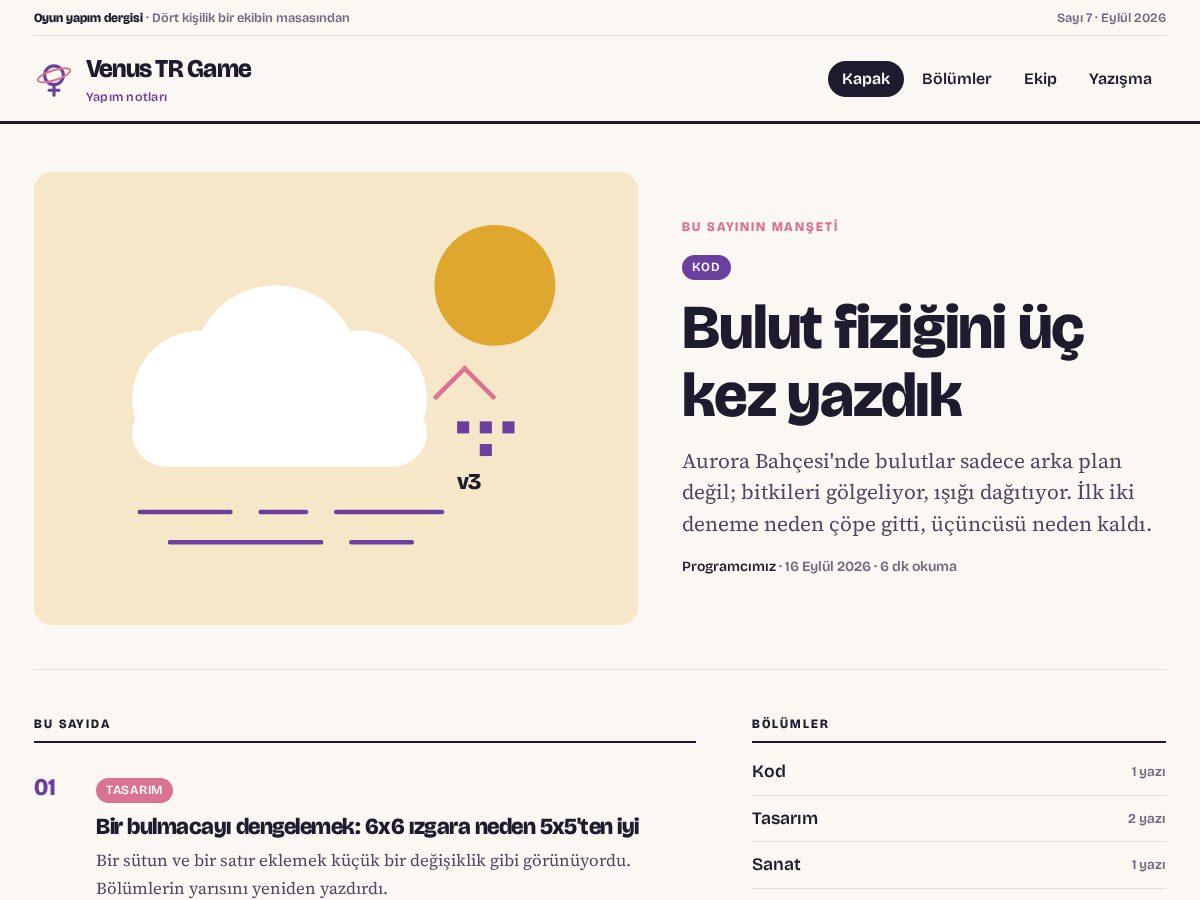 Landing-page snapshot of venustr.games