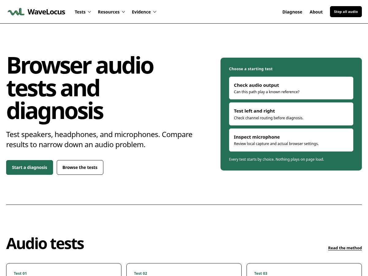 Landing-page snapshot of wavelocus.com