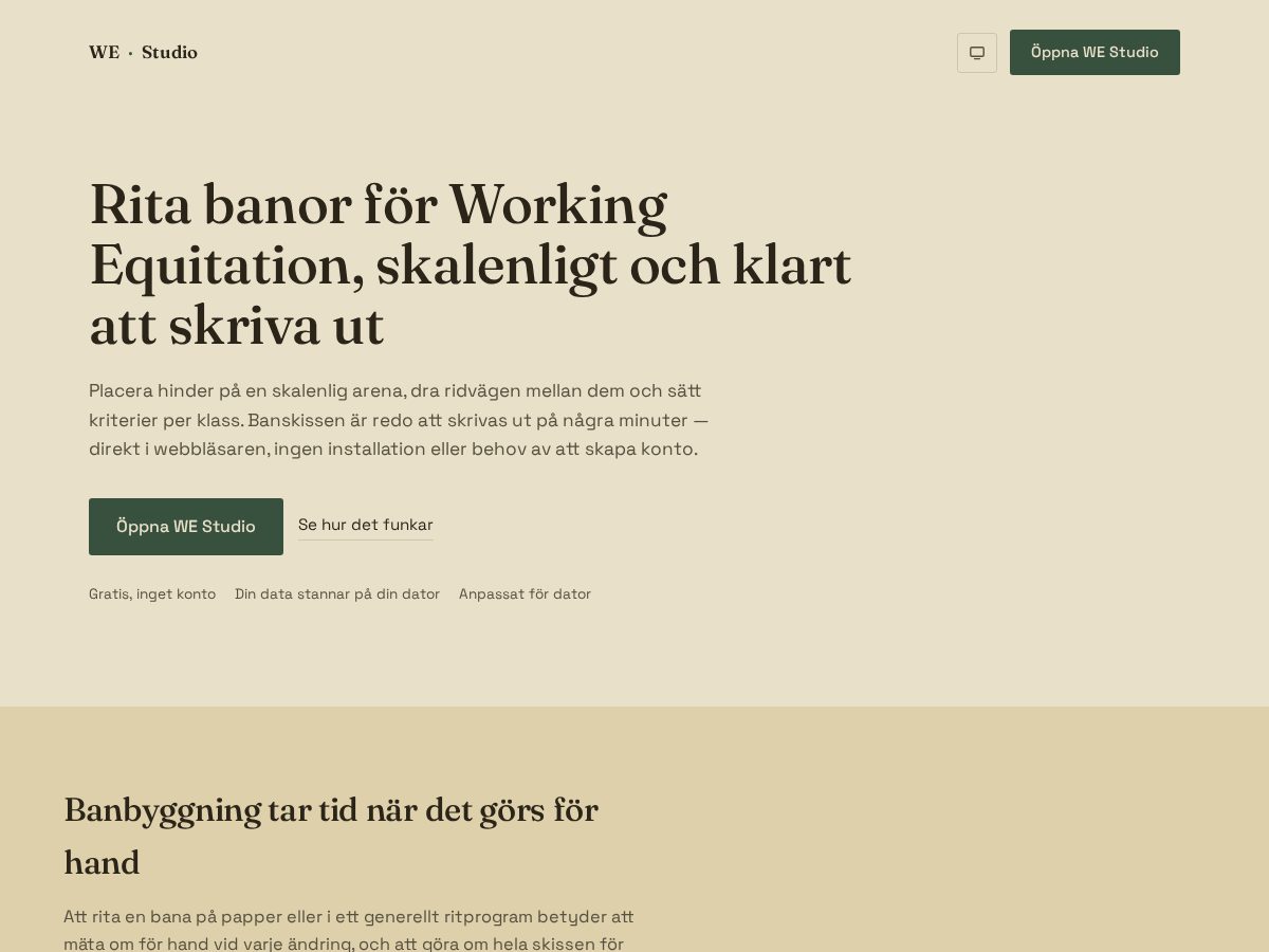 Landing-page snapshot of westudio.app
