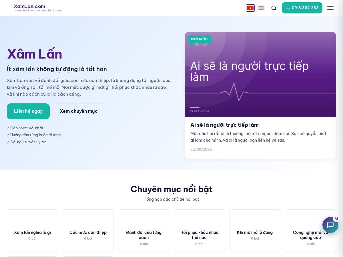 Landing-page snapshot of xamlan.com