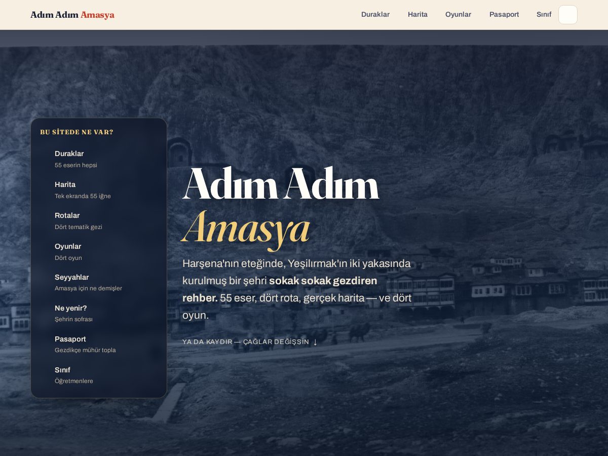 Landing-page snapshot of adimadimamasya.com