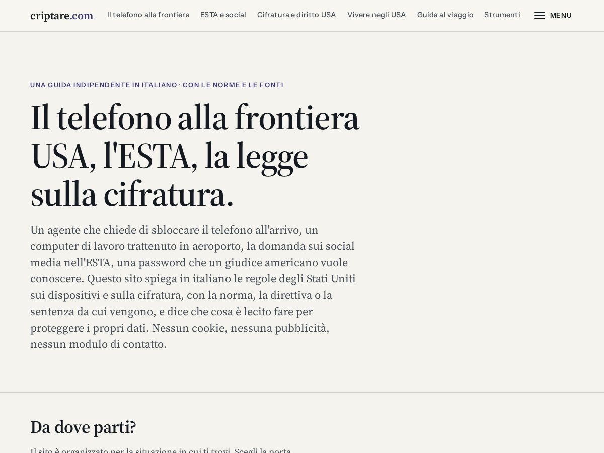 Landing-page snapshot of criptare.com