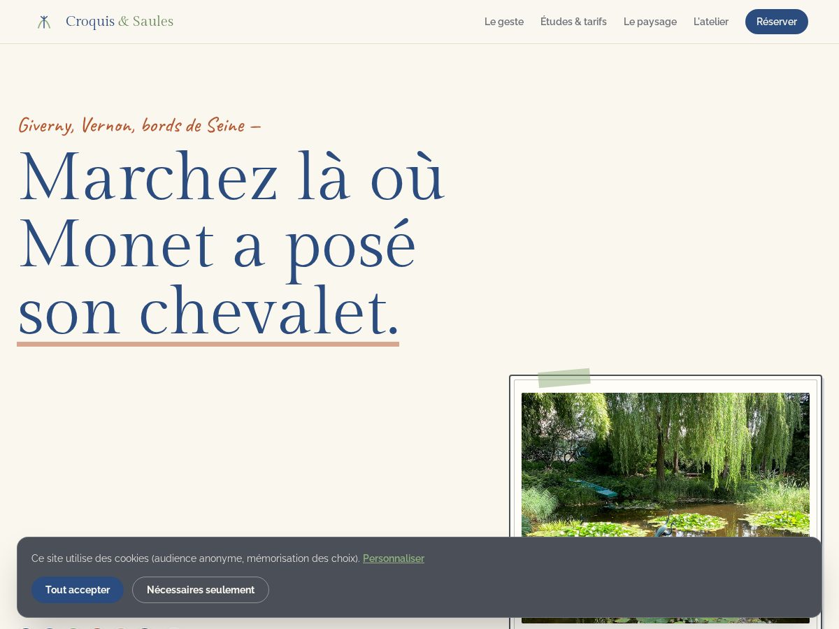 Landing-page snapshot of croquisetsaules.click