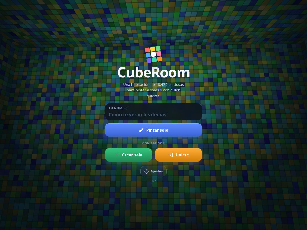 Landing-page snapshot of cuberoom.app