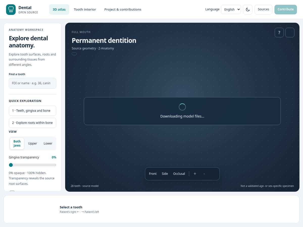 Landing-page snapshot of dentalopensource.org
