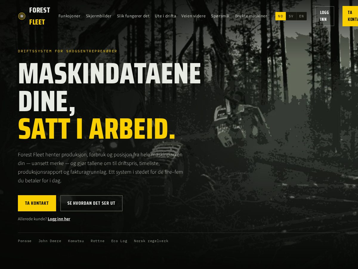 Landing-page snapshot of forest-fleet.com