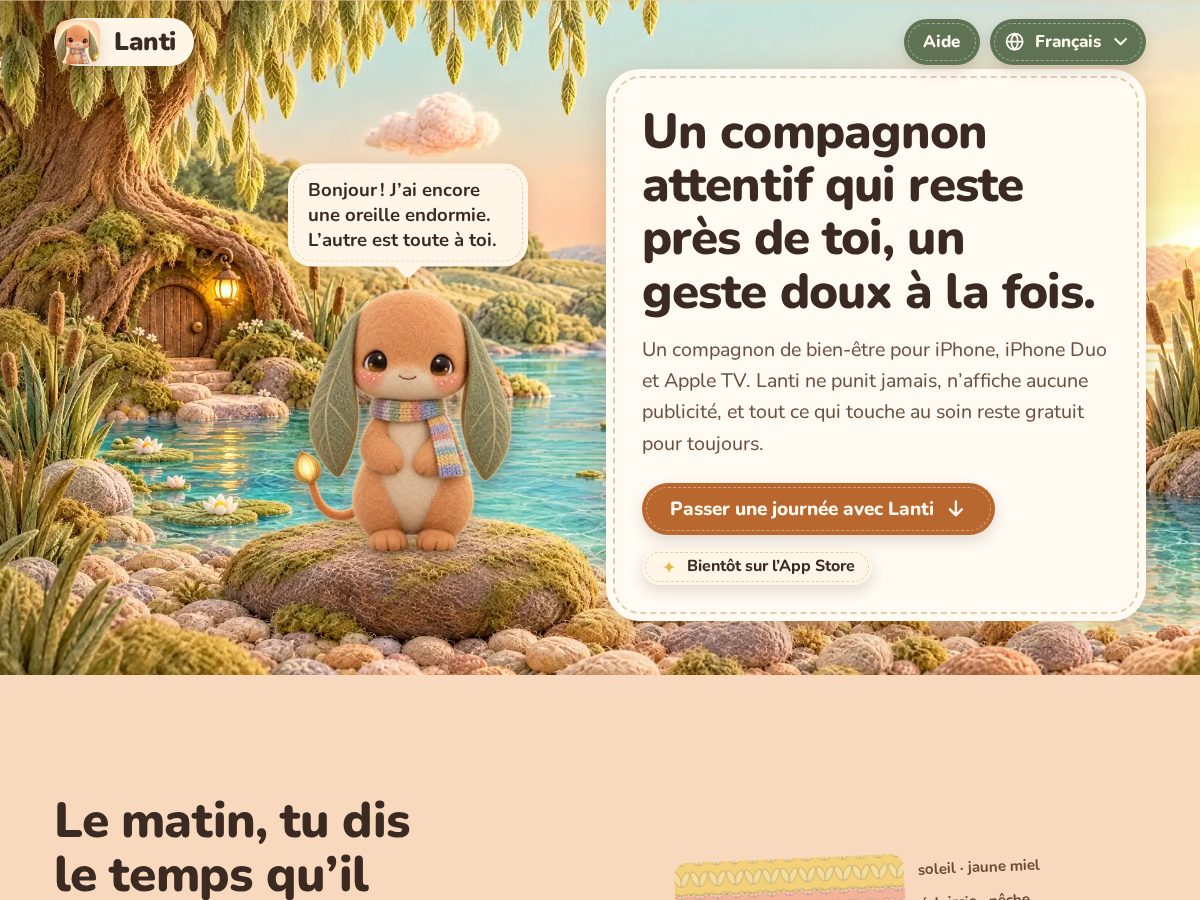 Landing-page snapshot of getlanti.com