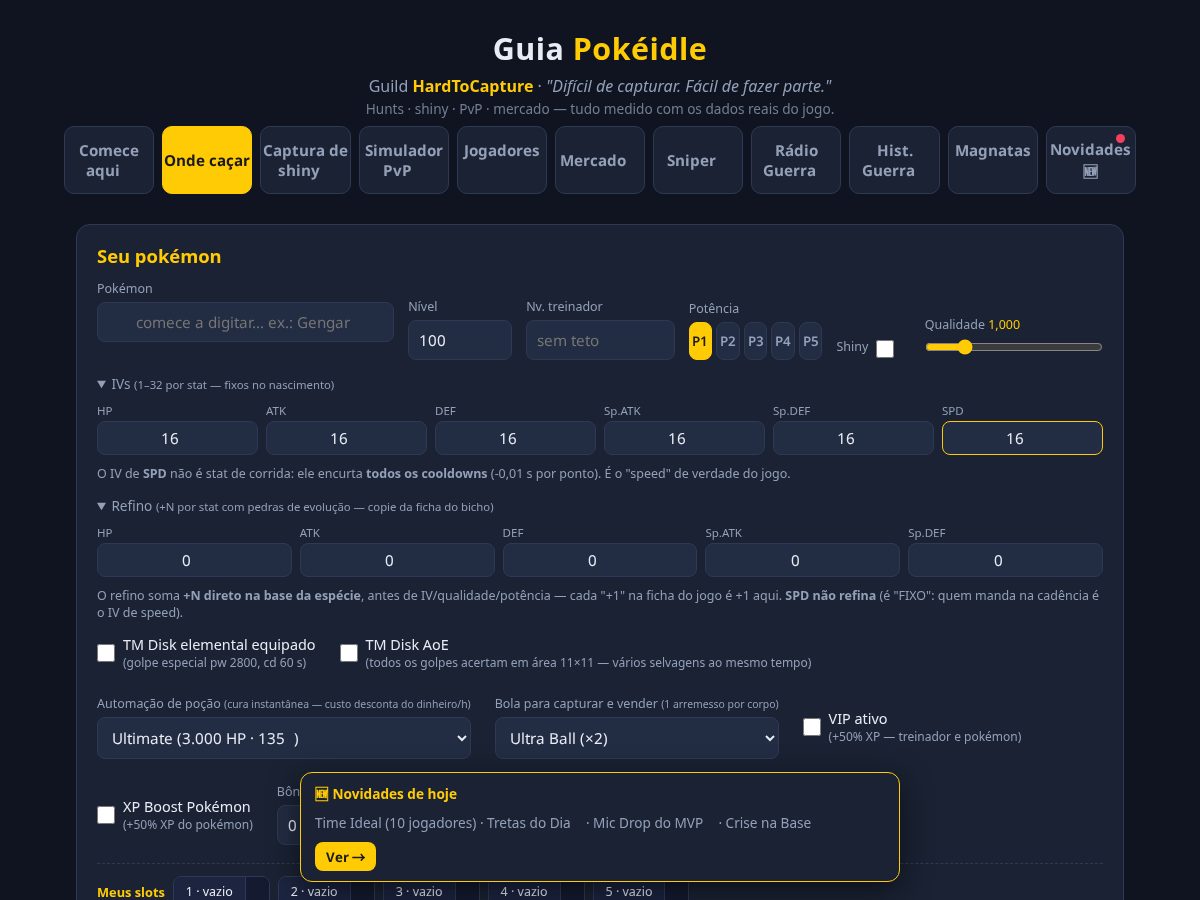 Landing-page snapshot of guiapokeidlehardtocapture.site