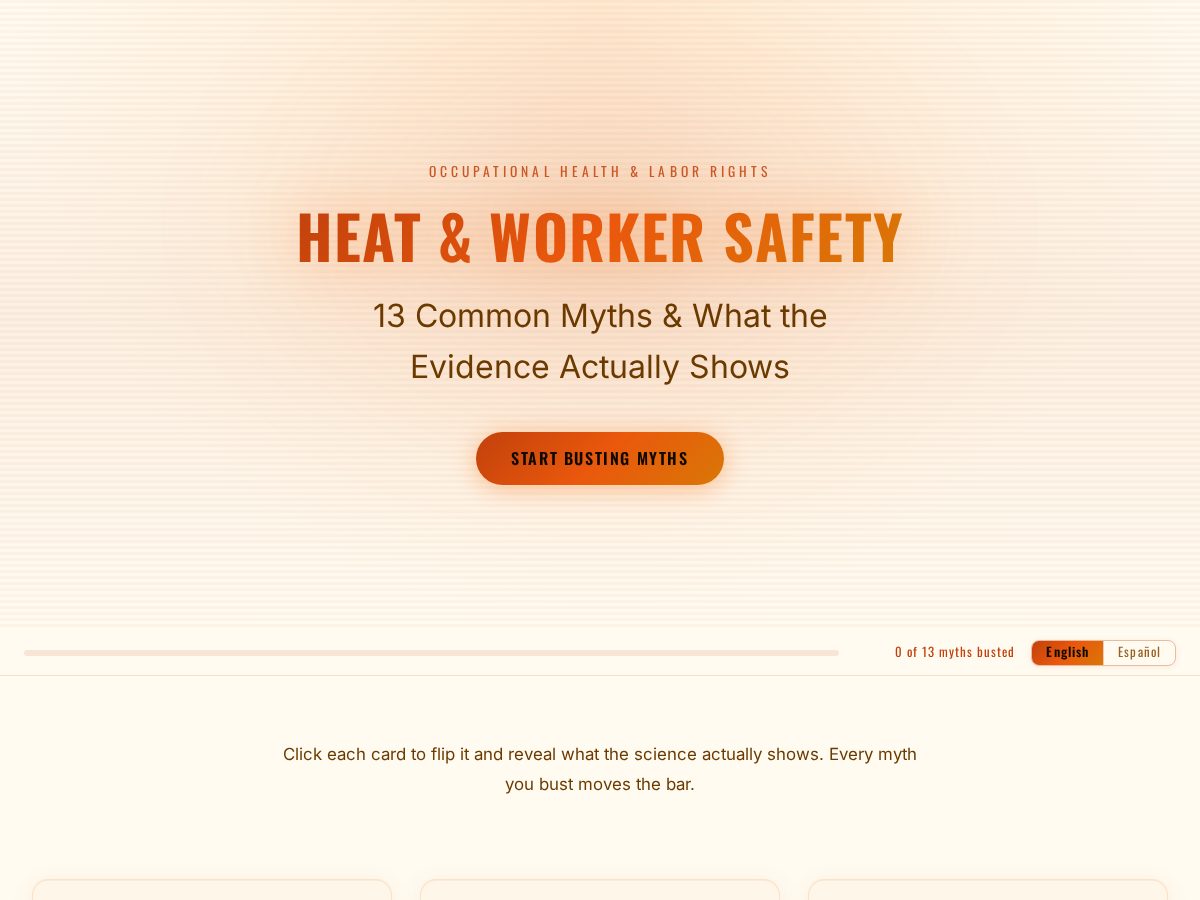 Landing-page snapshot of heatmyths.org