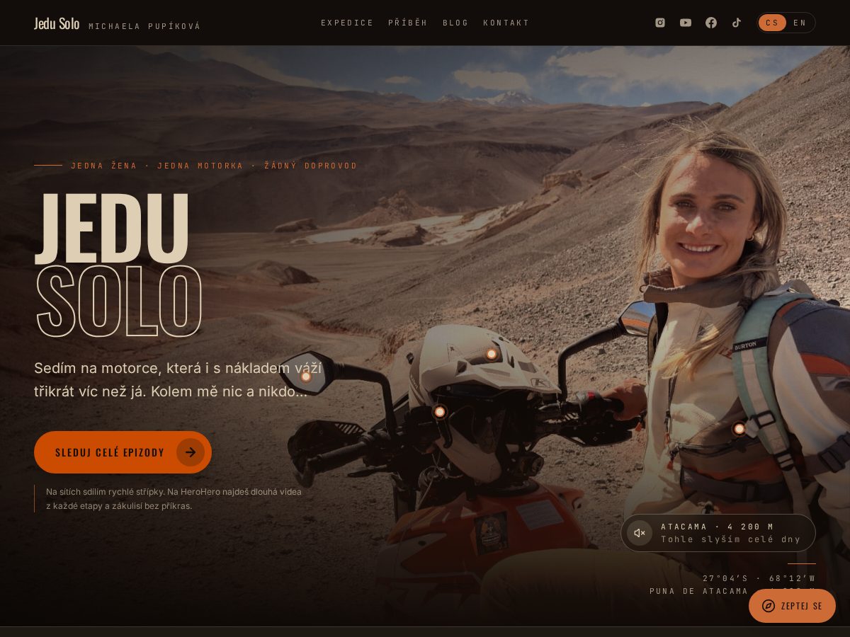 Landing-page snapshot of jedusolo.com