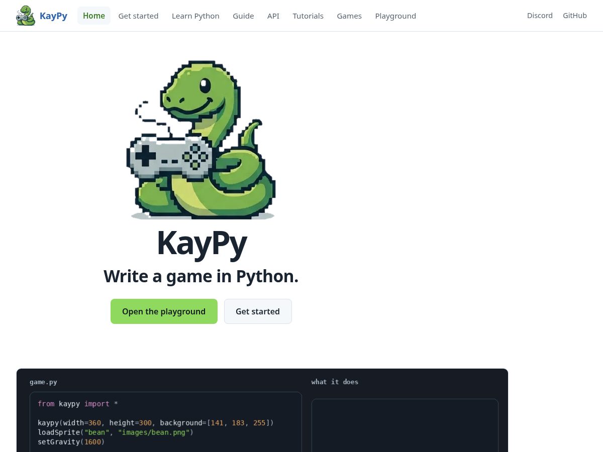 Landing-page snapshot of kaypy.app