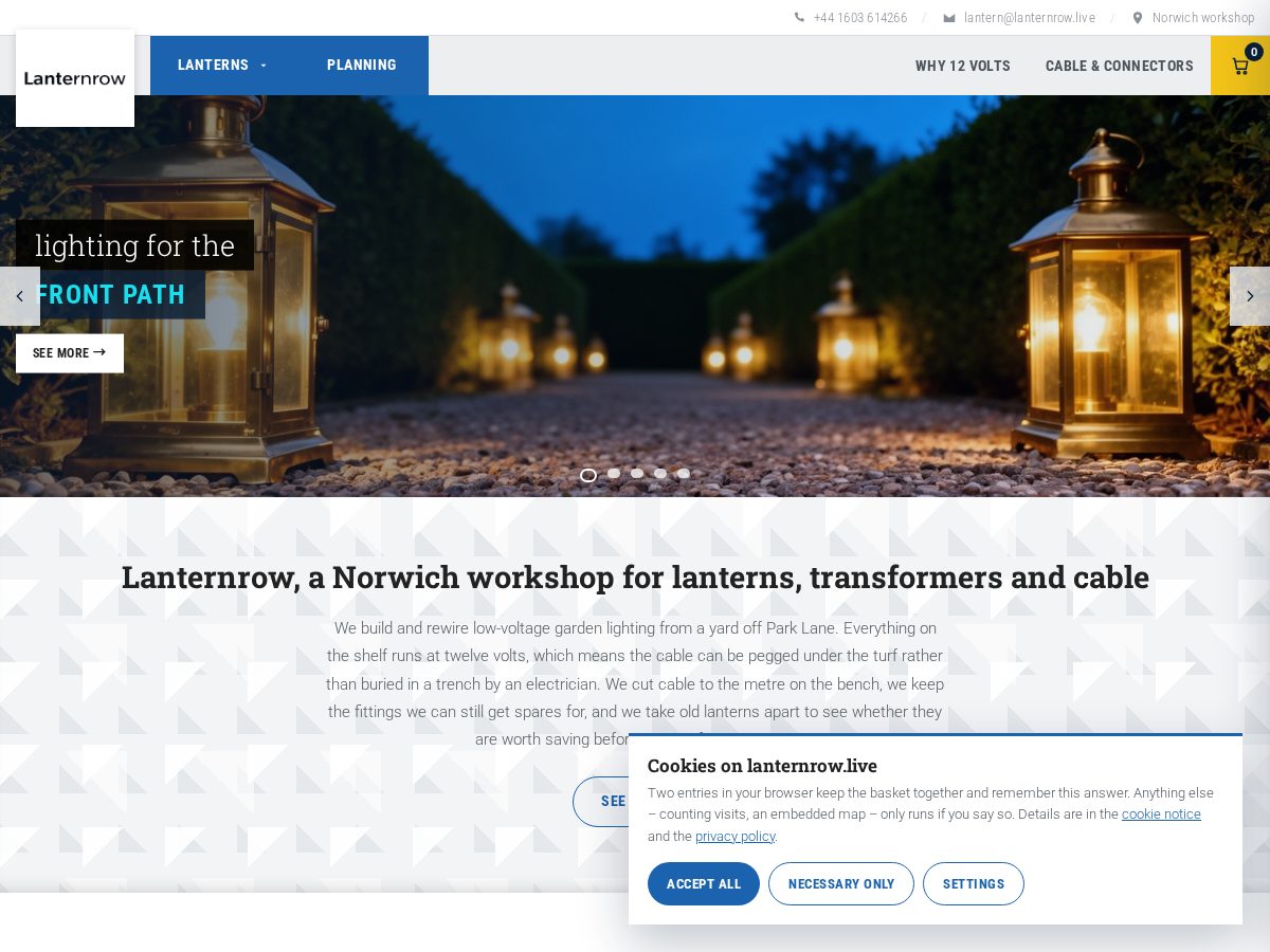 Landing-page snapshot of lanternrow.live