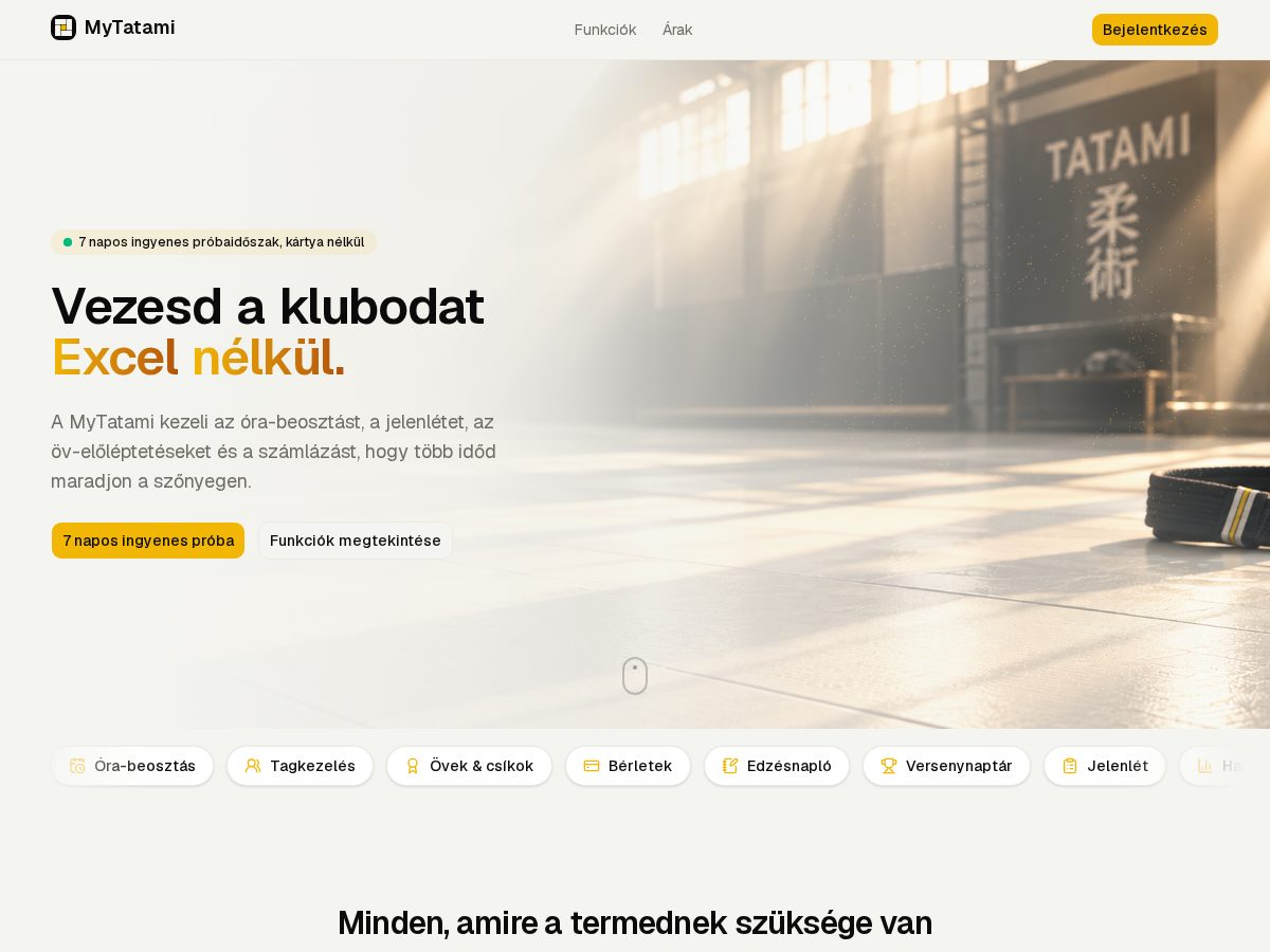 Landing-page snapshot of mytatami.net