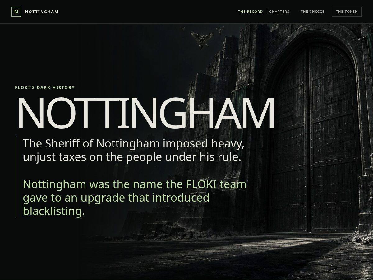 Landing-page snapshot of nottingham.watch