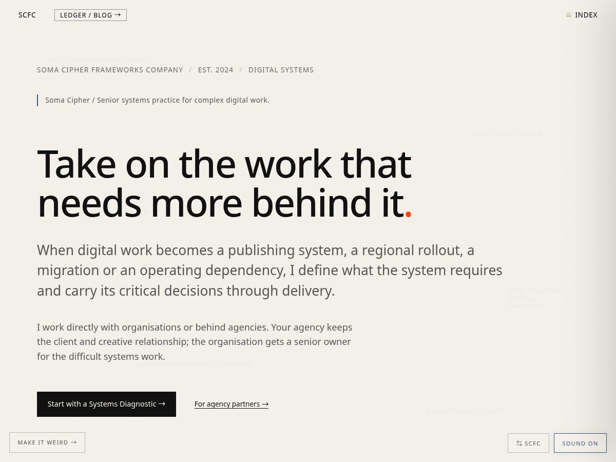 Landing-page snapshot of nowstructure.com