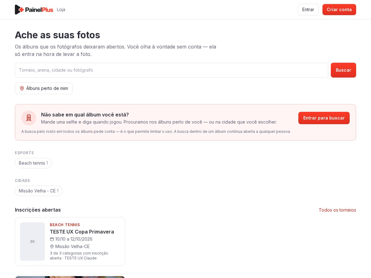 Landing-page snapshot of painelplus.online