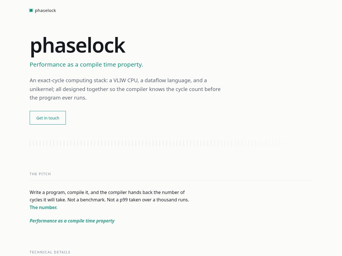Landing-page snapshot of phaselock.tech