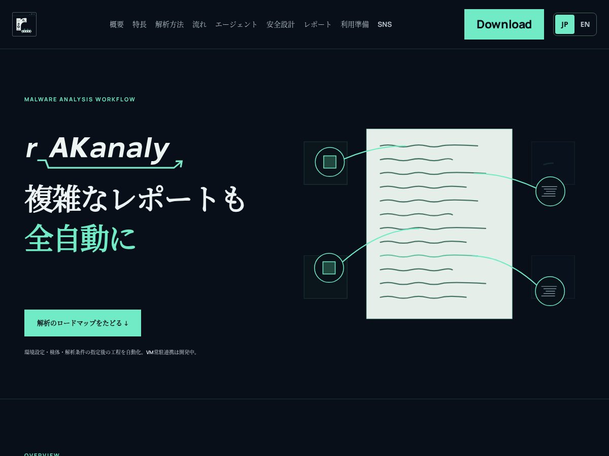 Landing-page snapshot of r-akanaly.com