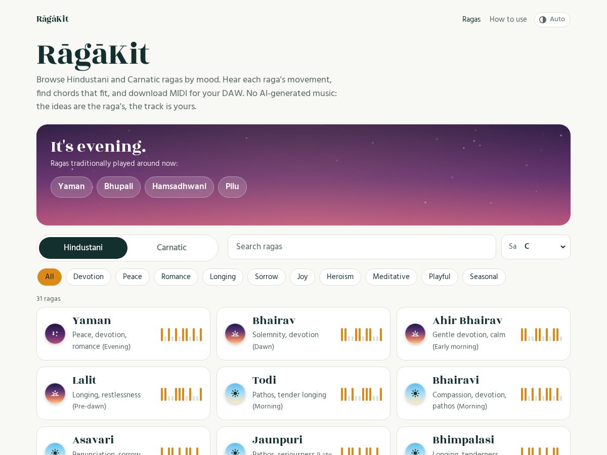 Landing-page snapshot of ragakit.com