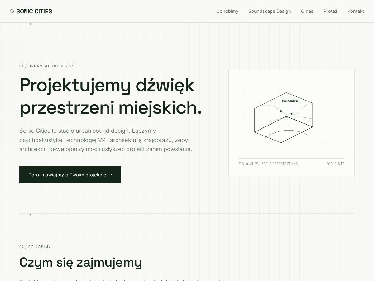 Landing-page snapshot of sonic-cities.com